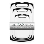 Belwares Plastic Cutting Boards Set of 3, with Non-Slip Feet & Deep Drip Juice Groove - Image 8